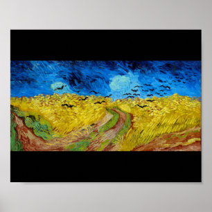 Poster Wheatfield com Crows, Van Gogh