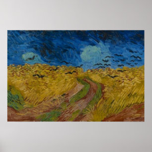 Poster Wheatfield com Crows Vincent van Gogh