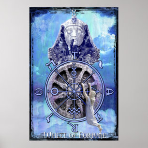 Poster Wheel of Fortune Tarot Print