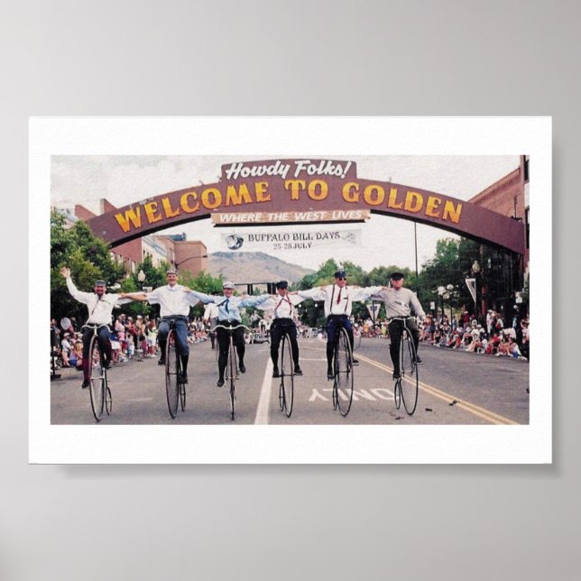 Pôster Wheelmen em Ouro, Colorado (Frente)