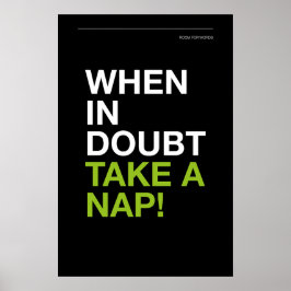 Poster WHEN IN DOUBT, TAKE A NAP – Cozy Wall Art