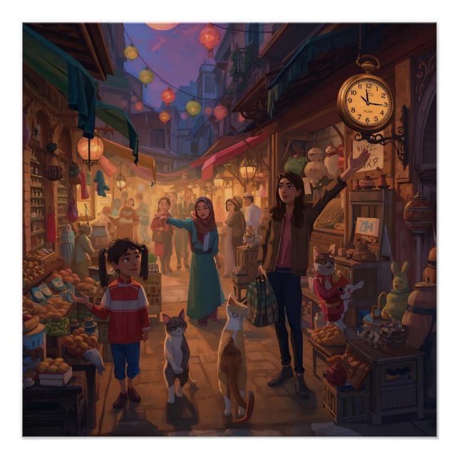 Pôster Where Cats Wander and Lanterns Glow (Frente)