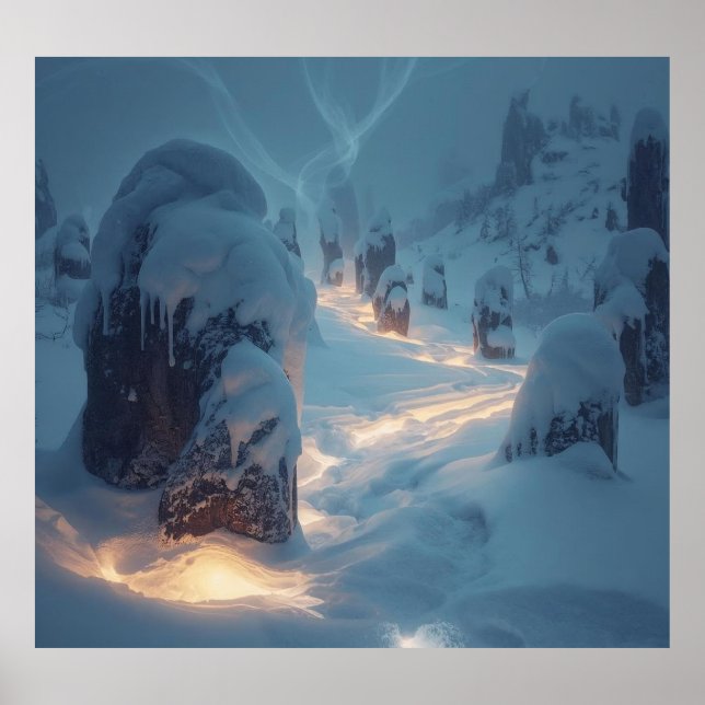 Poster Where Light Wanders in Winter (Frente)