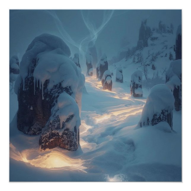 Pôster Where Light Wanders in Winter (Frente)