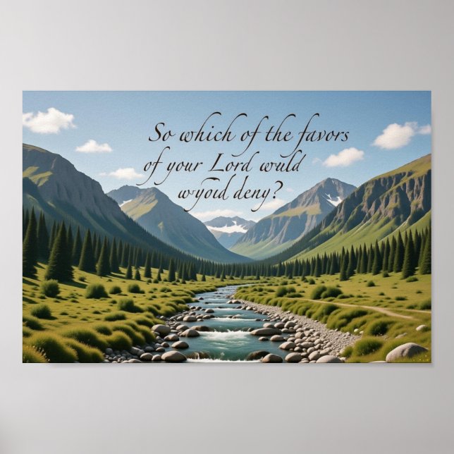 Poster Which Favors Will You Deny? | Landscape Print (Frente)