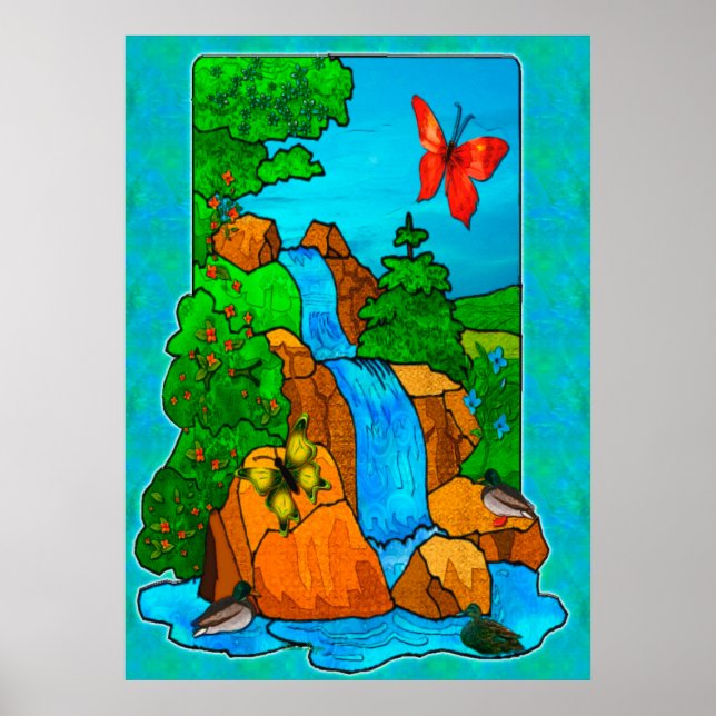 Poster Whimsey Calls Nature Fantasy (Frente)
