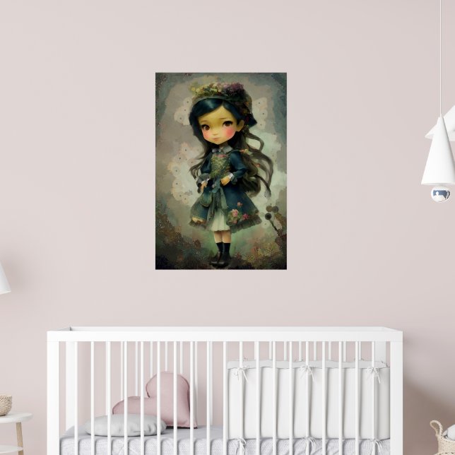 Poster Whimsic Kawaii Fairy Tale Girl (Berçário 2)