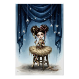 Pôster Whimsical Dark Circus Doll Poster