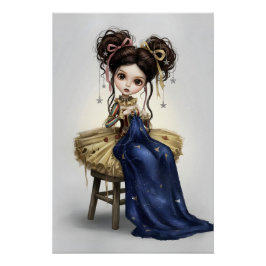Pôster Whimsical Dark Circus Doll Poster