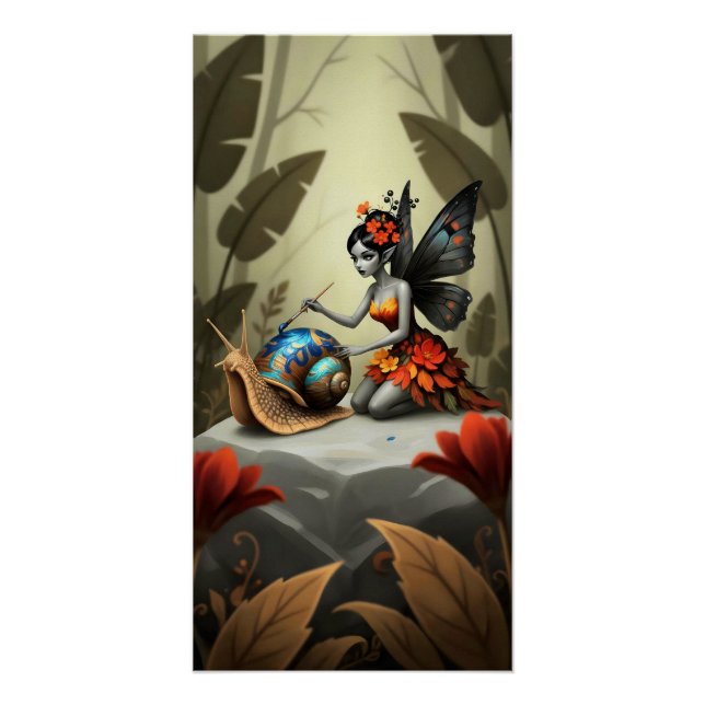 Pôster Whimsical Flower Fairy (Frente)