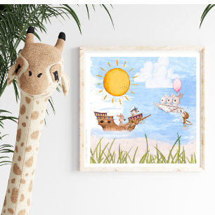 Pôster Whimsical Nursery Art Poster