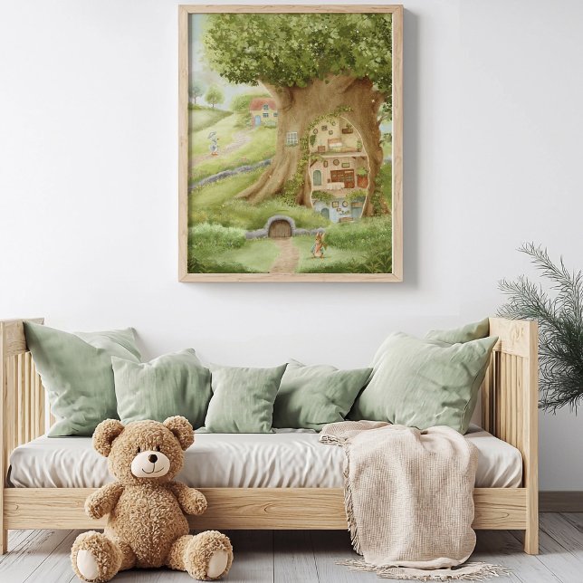Poster Whimsical Treehouse Storybook  (Criador carregado)