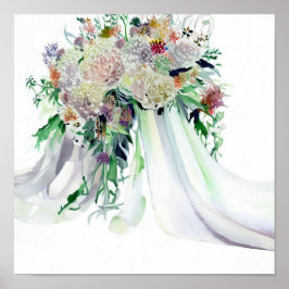 Poster Whimsical & Wild, Bridal Cascading Buquê 1,