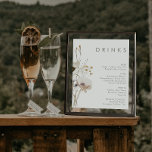 Poster Whimsical Wildflower Ivory Weding Menu<br><div class="desc">Este poster de cardápio de natação de Marinha Branca é perfeito para o seu simples e elegante casamento de vassoura. As flores silvestres de aquarela minimalistas ajudarão a dar vida à sua visão! O design de bonito flores brancas e douradas, com toques de púrpura e amarela, certamente completará seu sonho...</div>