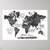 Whimsical World Map