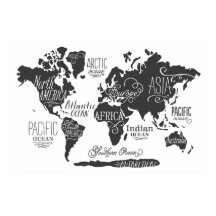 Whimsical World Map