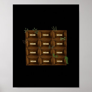 Poster Whimsigoth Apothecary Drawer