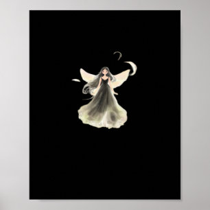 Poster Whimsigoth Girl Dark Fairy Aestic Com Vibes Cl