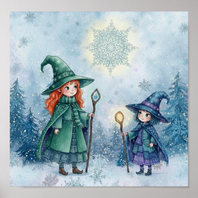 Poster WhimsySnowFlakeWitch (Frente)