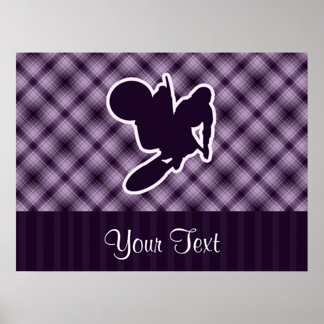 Poster Whip Motocross Roxo (Frente)