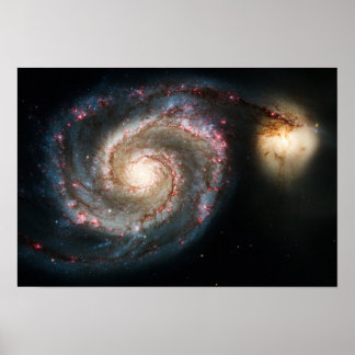 Poster Whirlpool Galaxy - foto real