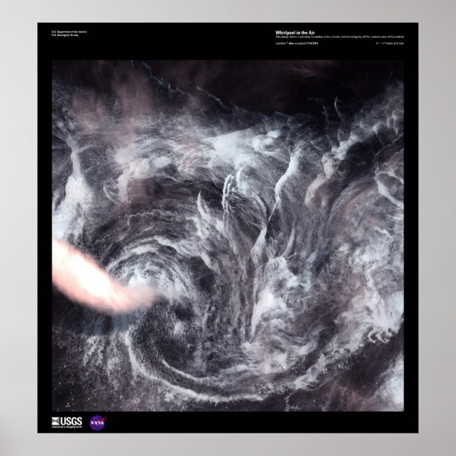 Pôster Whirlpool in the Air off the Coast of Greenland (Frente)