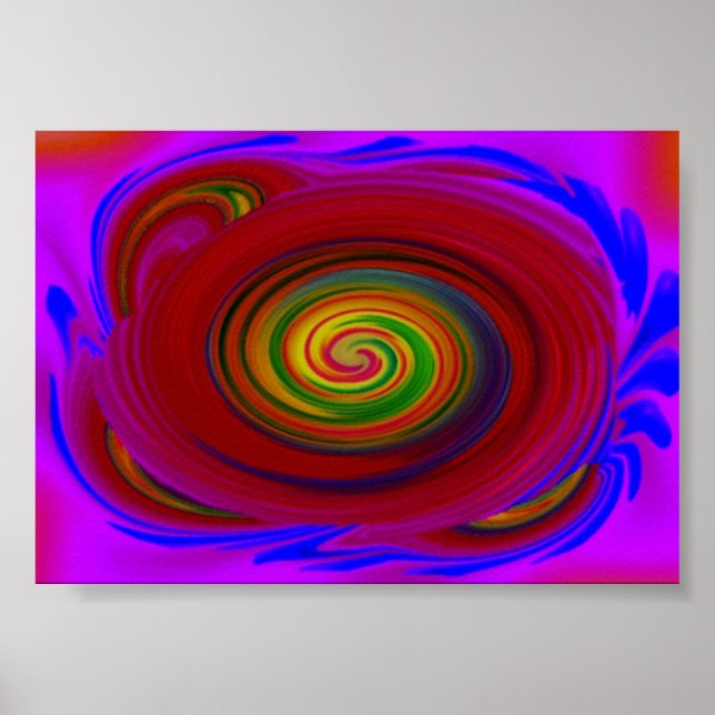 Pôster Whirlpool of blue (Frente)