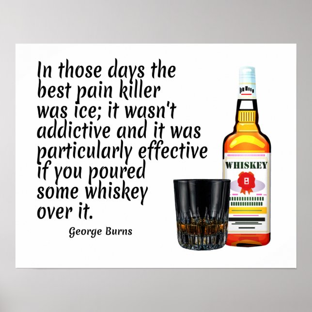 Poster Whiskey Quote Art Print (Frente)