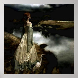 Poster "Whispers on the Wind", por Edward Robert Hughes