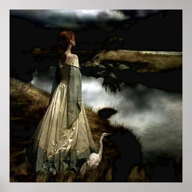 Poster "Whispers on the Wind", por Edward Robert Hughes (Frente)