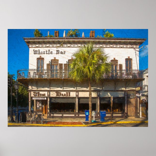 Poster Whistle Bar Key West (Frente)