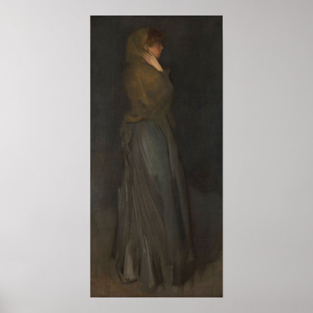 Poster Whistler - Arranjo em Amarelo e Cinza 1902 (Frente)