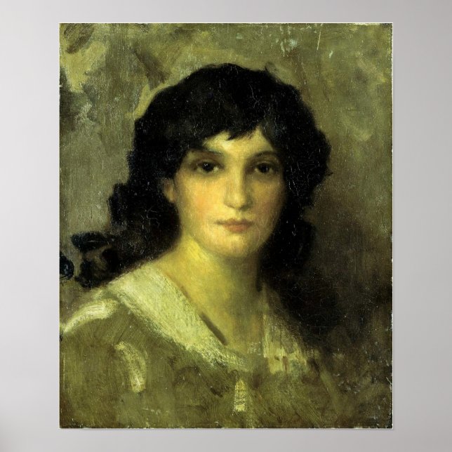 Poster Whistler - Cabeça de uma Jovem Mulher (Frente)