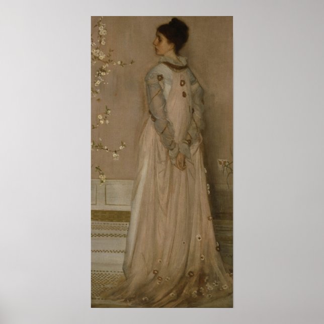 Poster Whistler - Sinfonia Em Cor De Carne E Rosa 1871 (Frente)