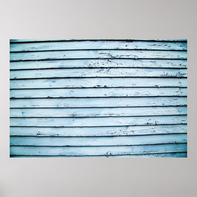 Poster White and blue wooden surface (Frente)