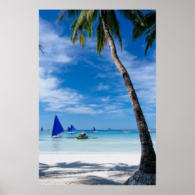 Poster White Beach | Boracay, Filipinas (Frente)