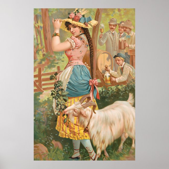 Poster White Bock (1889) por Henry Jerome Schile (Frente)