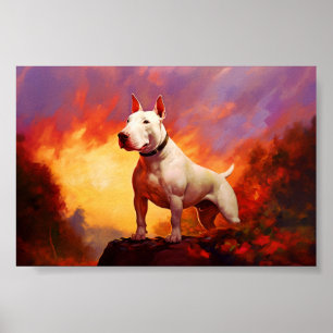 Poster White Bull Terrier