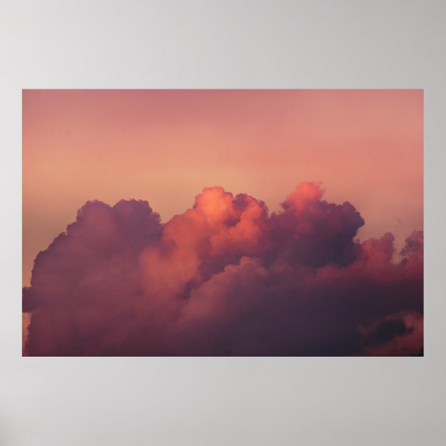 POSTER WHITE CLOUDS AND BLUE SKY (Frente)