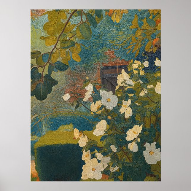 Poster White Garden (Frente)