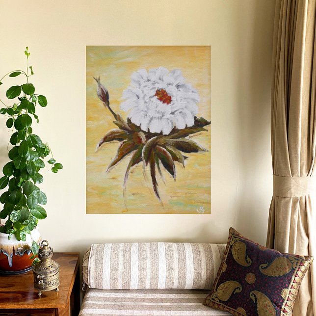 Pôster White Peony (Criador carregado)