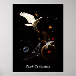 Poster White Raven Fantasy Art