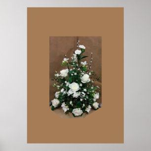Poster White Rosas