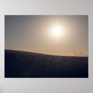Poster White Sand Dunes National Park Sunset