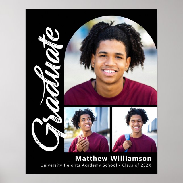 Poster White Script de Arco Negrito 3 Fotor Negrito (Frente)