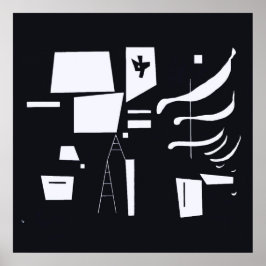 Poster White-Soft e Duro - Kandinsky