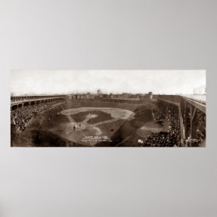 Pôster White Sox CONTRA Cubs 1909 - vintage