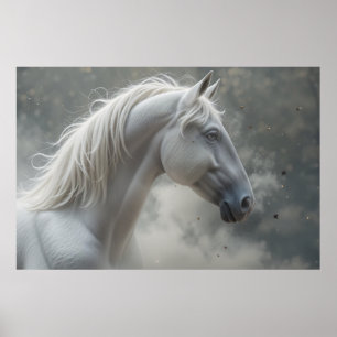 Poster White Stallion