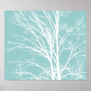 Pôster White Tree Branches