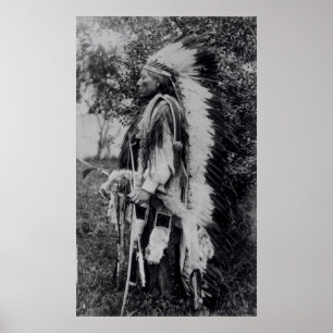 Pôster White Wolf, Chefe Comanche, c.1891-98